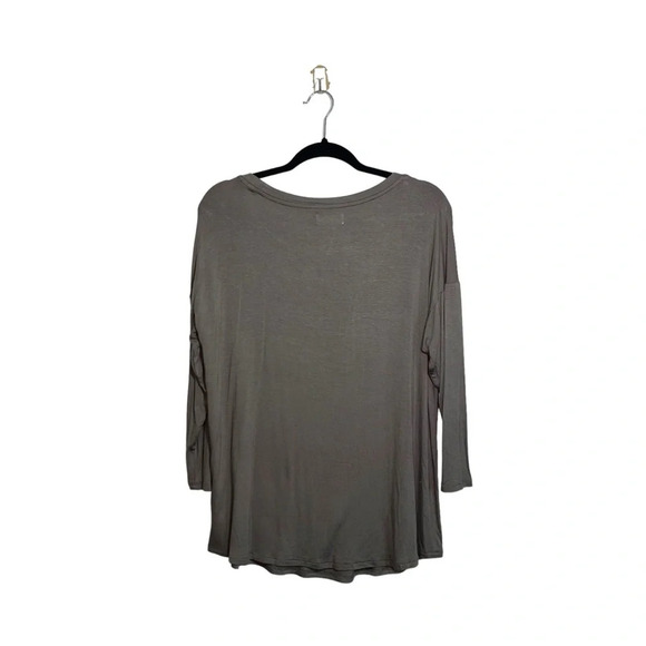 Maurices 24/7 Olive Green 3/4 Sleeve Crew Neck Casual Tee Small Women’s - Picture 5 of 10